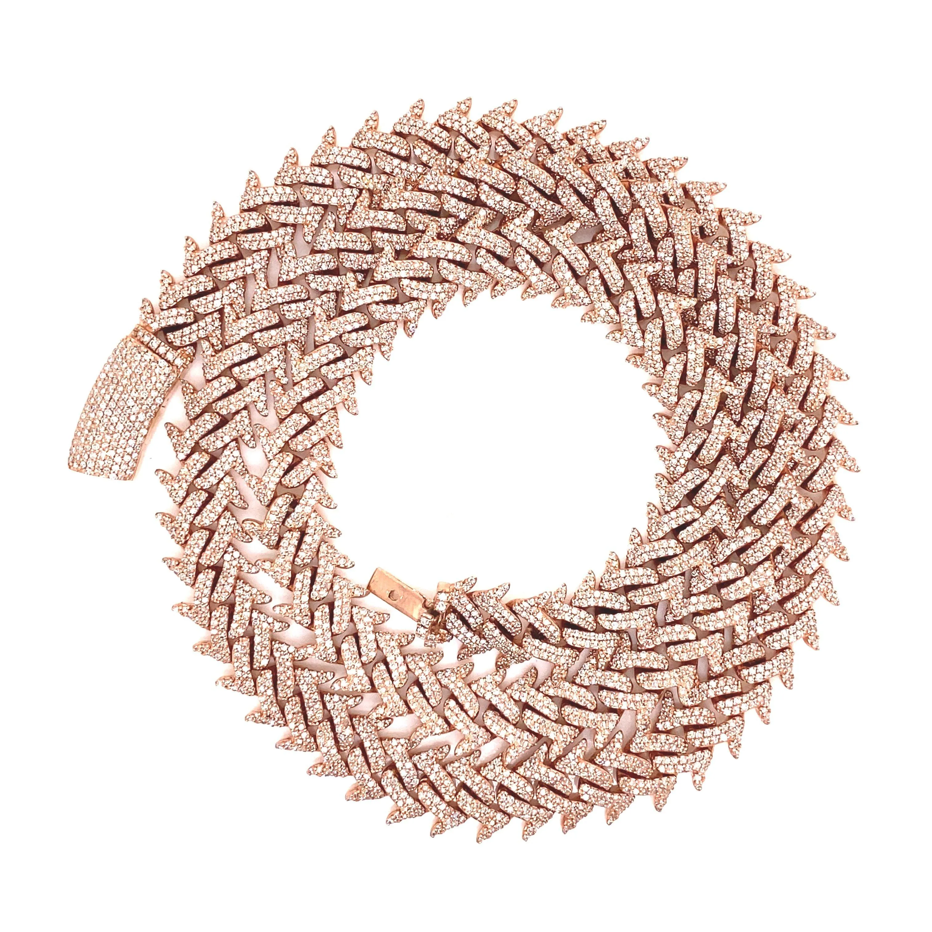 10MM Spiked Diamond Cuban Chain