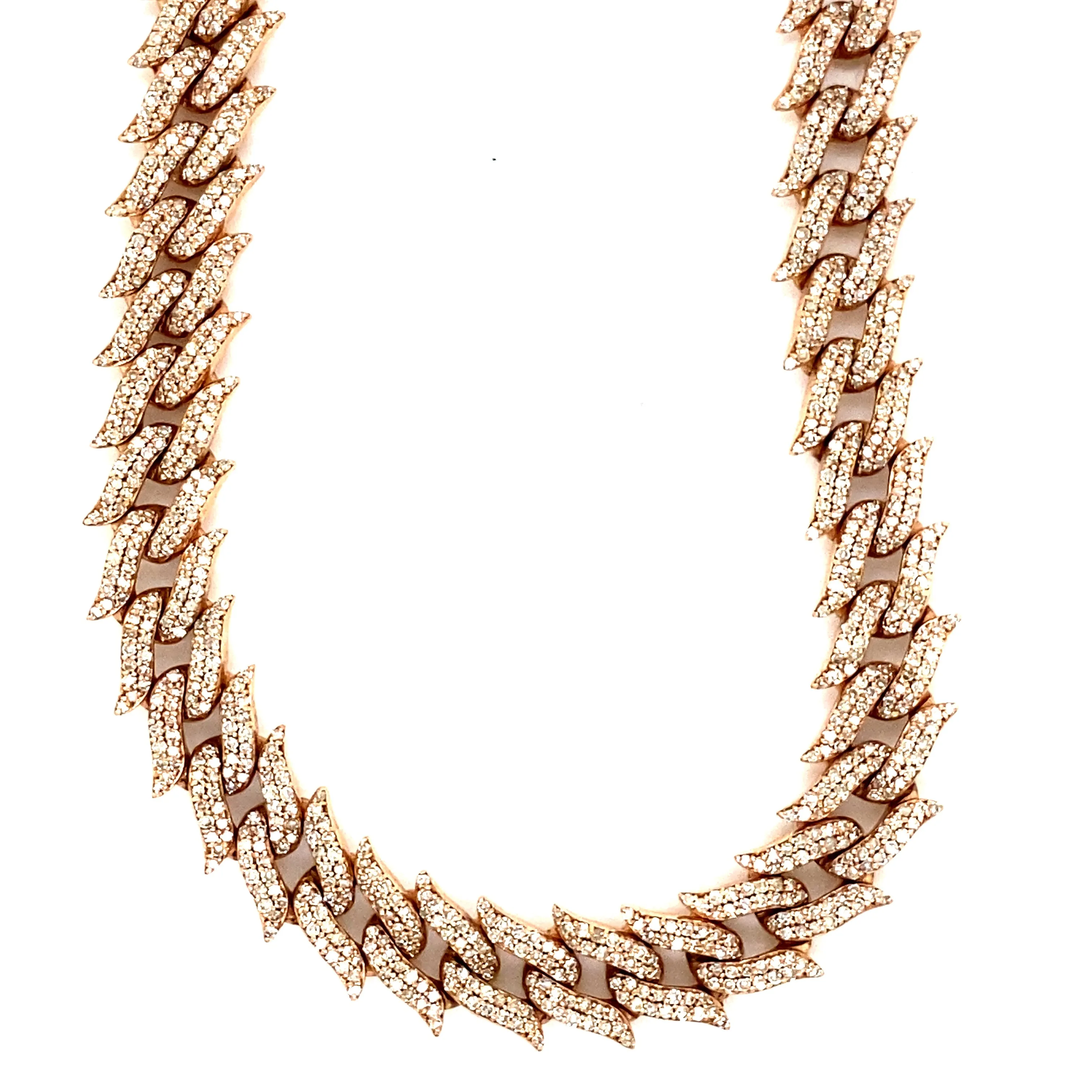10MM Spiked Diamond Cuban Chain