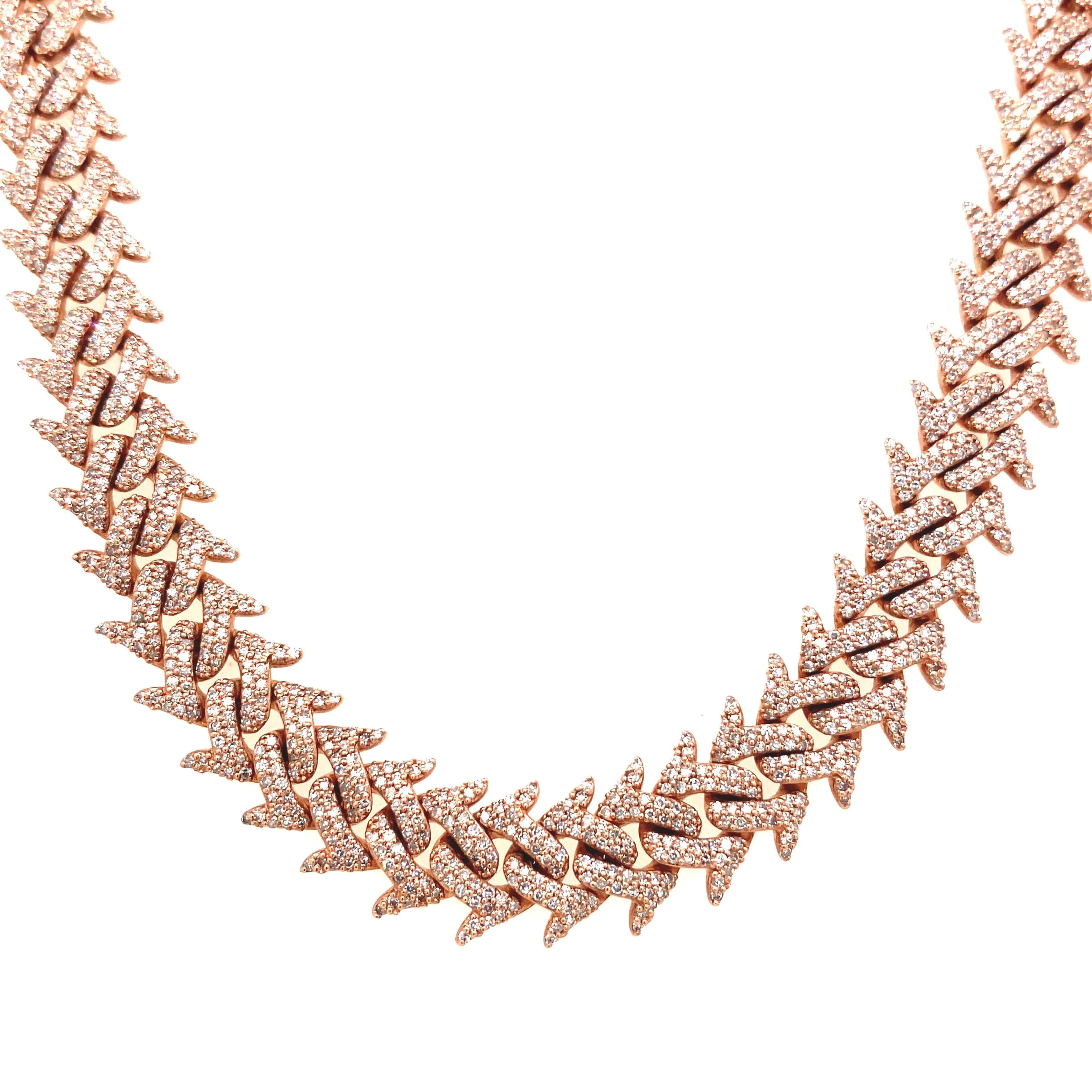 10MM Spiked Diamond Cuban Chain