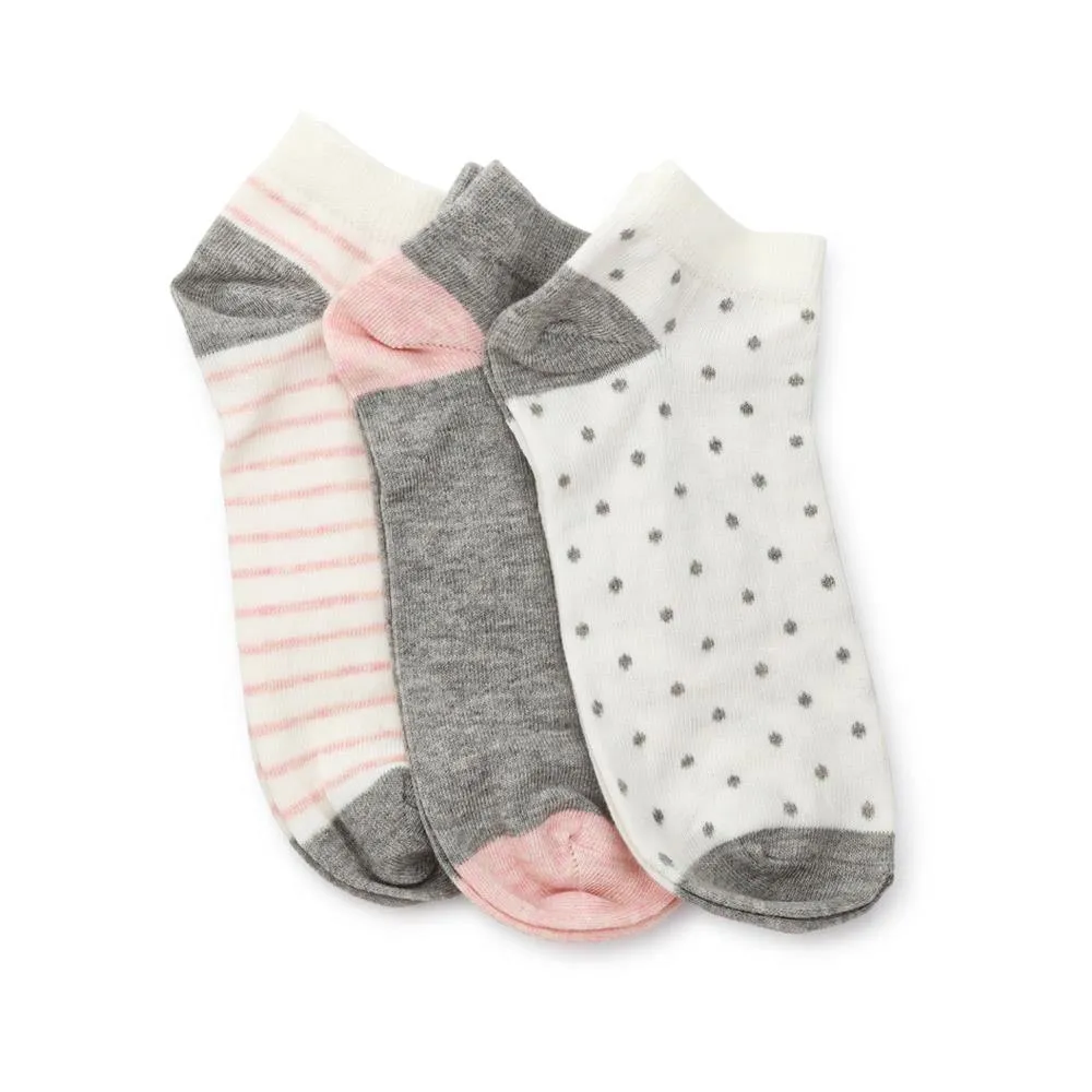 3-Pack Patterned Ankle Socks - ASENA41000 / 327 636