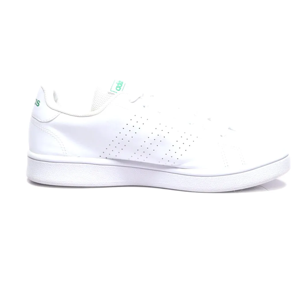 Adidas Advantage Base Low-Top Sneakers Pu Leather White Colour For Women