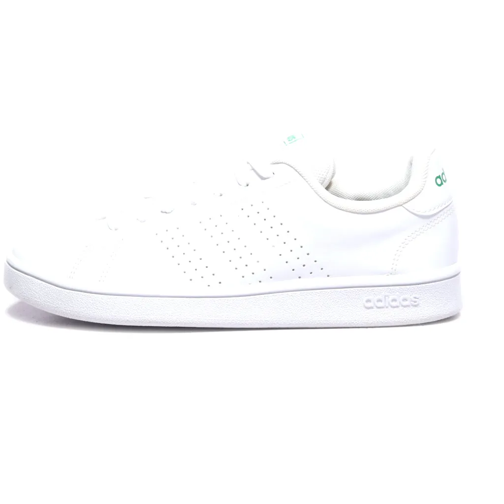 Adidas Advantage Base Low-Top Sneakers Pu Leather White Colour For Women