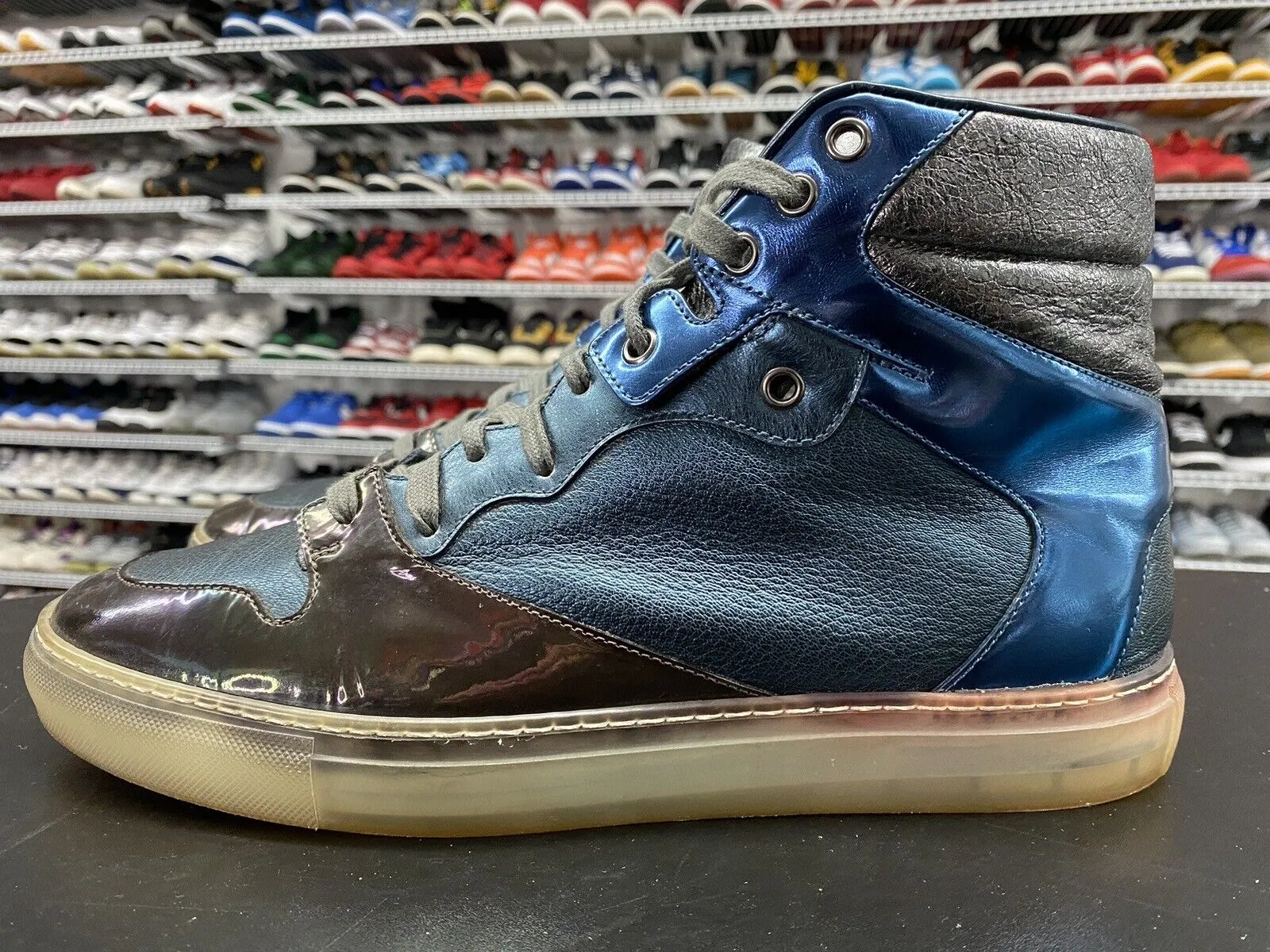 Balenciaga Patchwork High Top Trainer 373404 Men's Size 9 US