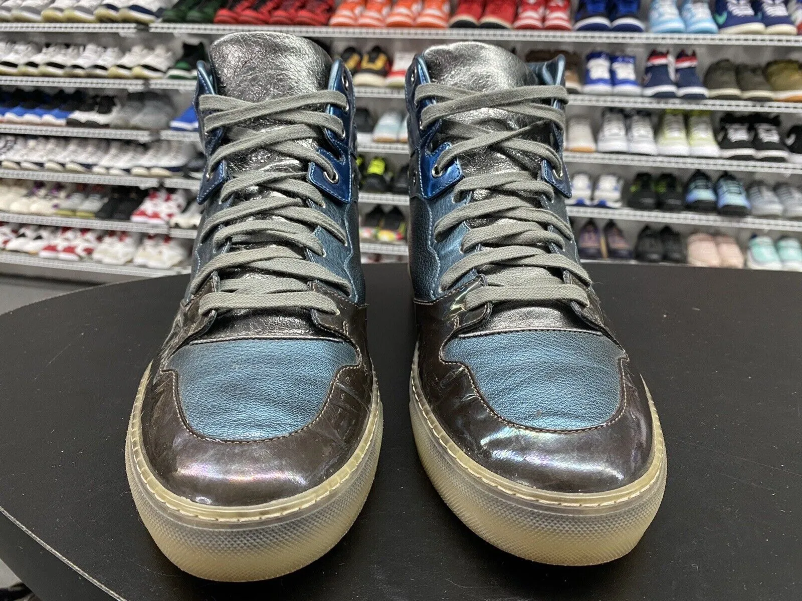 Balenciaga Patchwork High Top Trainer 373404 Men's Size 9 US