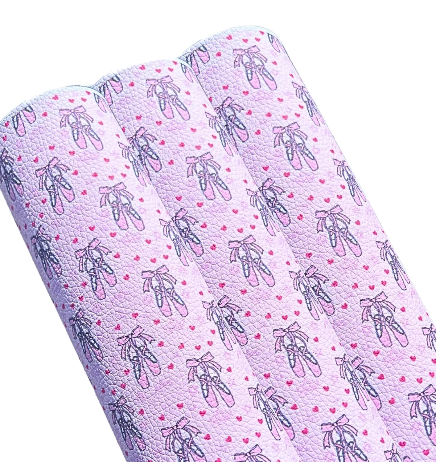 Ballet shoes premium  patterned leatherette fabric
