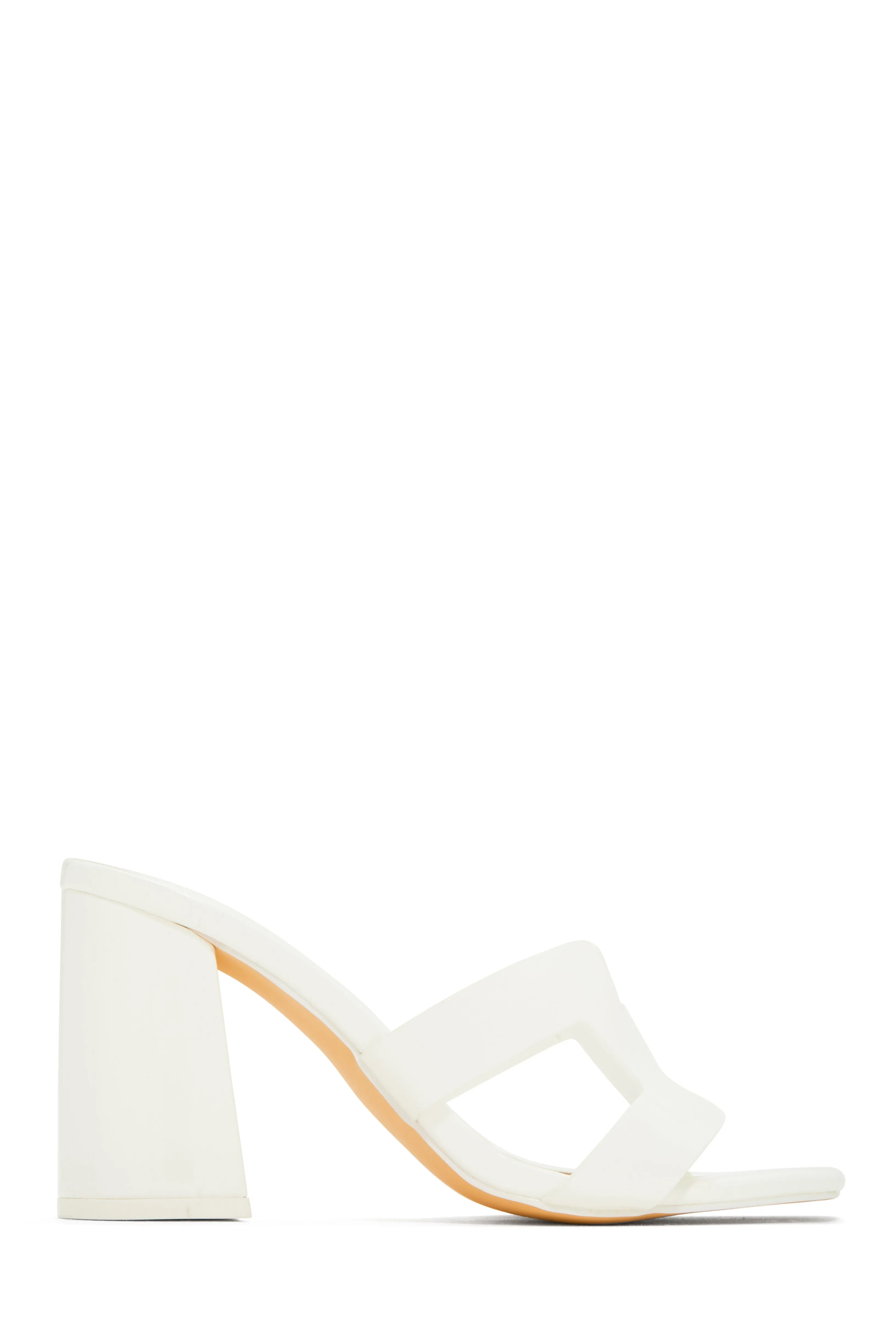 Bianka Block Mid Heels - Natural