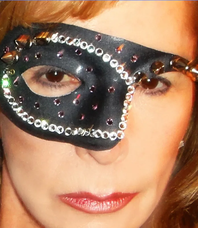 Black Studded & Spiked mask