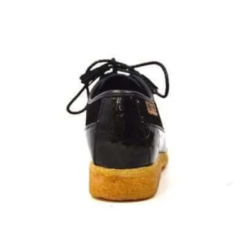 British Walkers Crown Croc Men's Black Crocodile Leather and Suede Crepe Sole Limited Edition Style