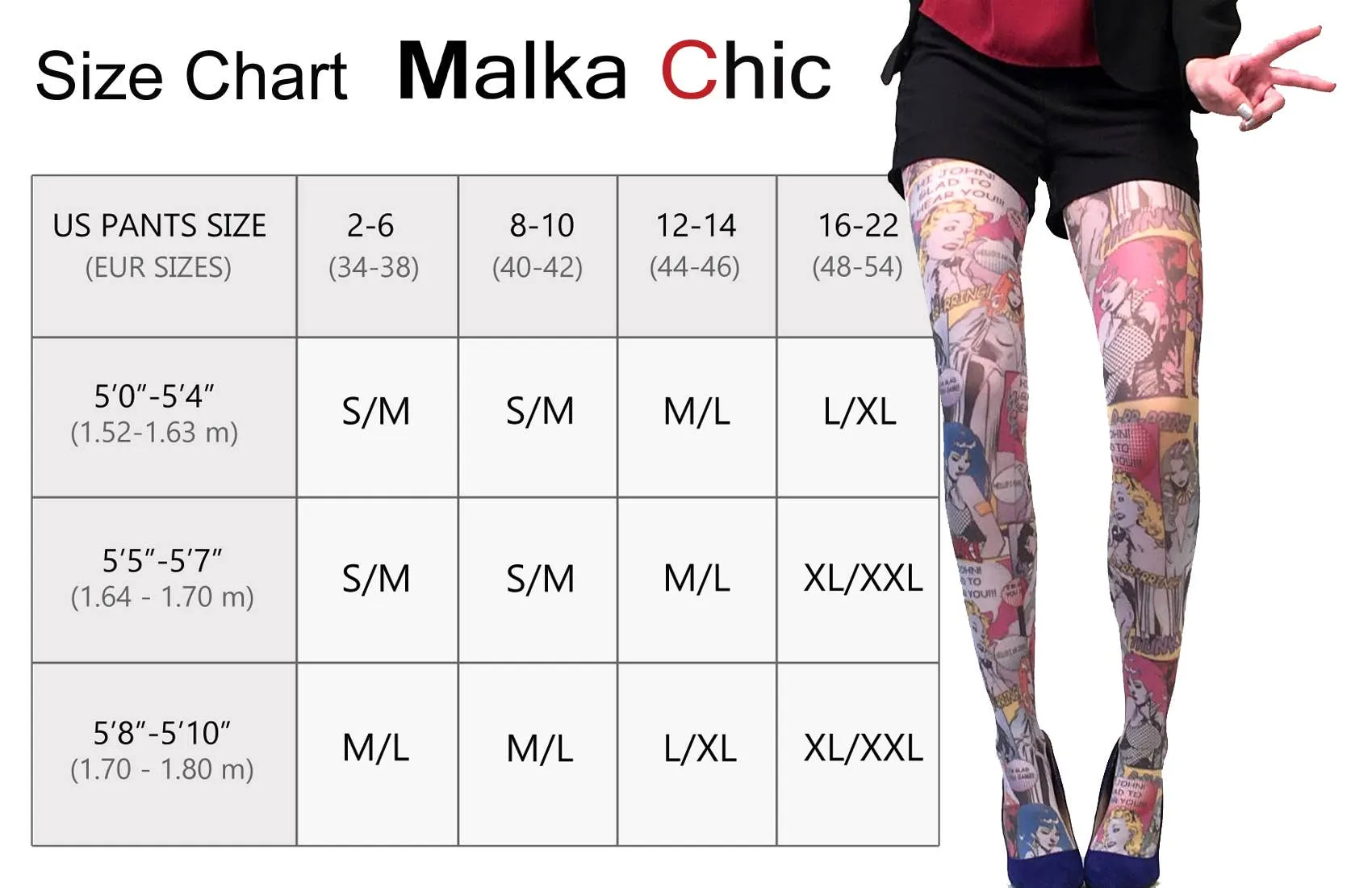 Brooklyn Pattern Printed Tights