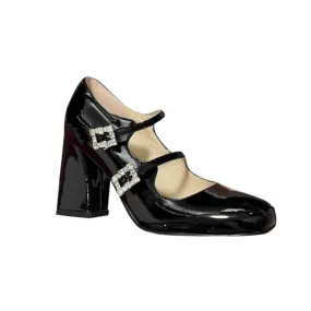 BUIVI Diamante Buckled Mary Janes Shoes - 8cm