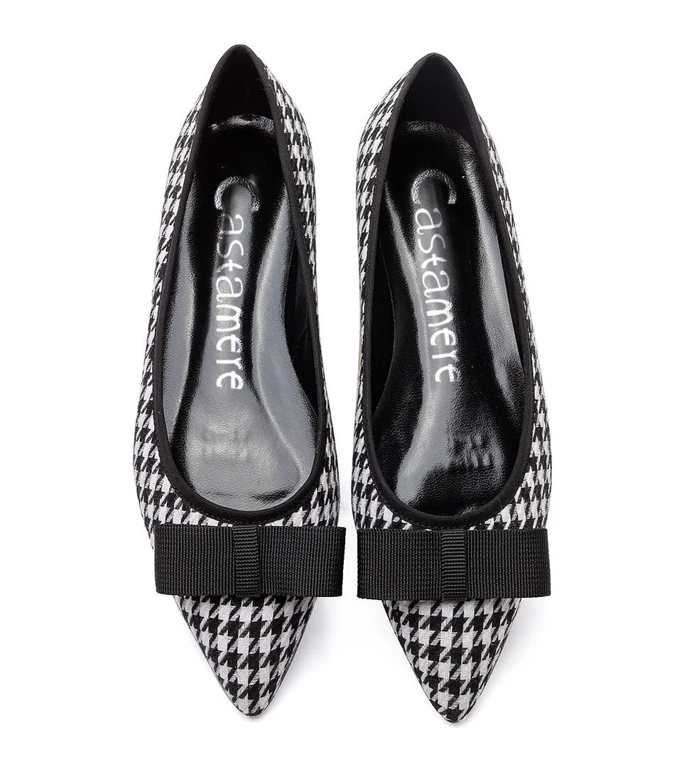 CASTAMERE Women's Comfortable Ballet Slip-on Flats Pointed Toe Elegant Pumps with Bow-Knot Colorfull Flat Shoes