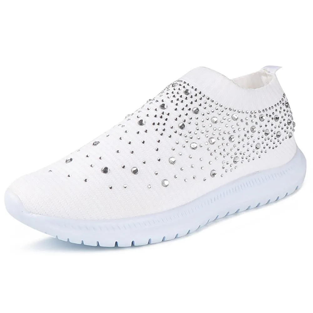 Casual Slip On Crystal Sneakers Shoes