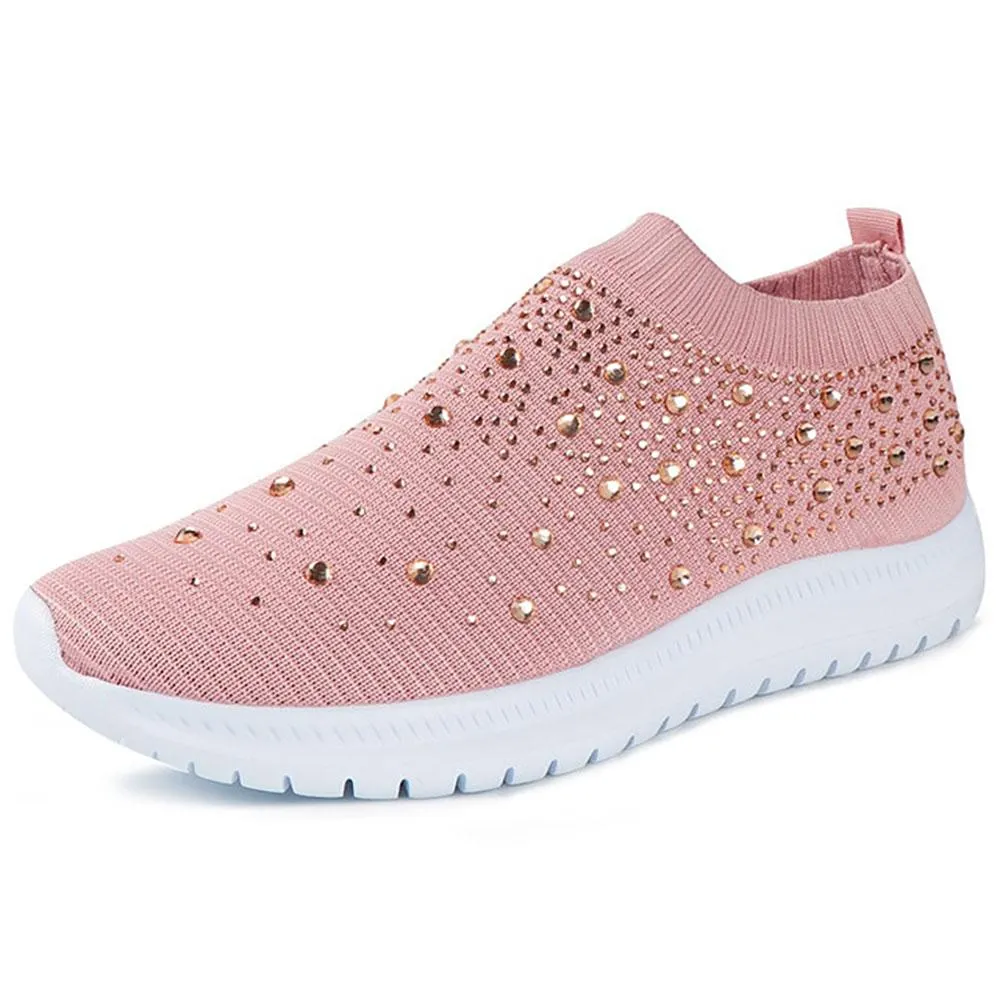 Casual Slip On Crystal Sneakers Shoes