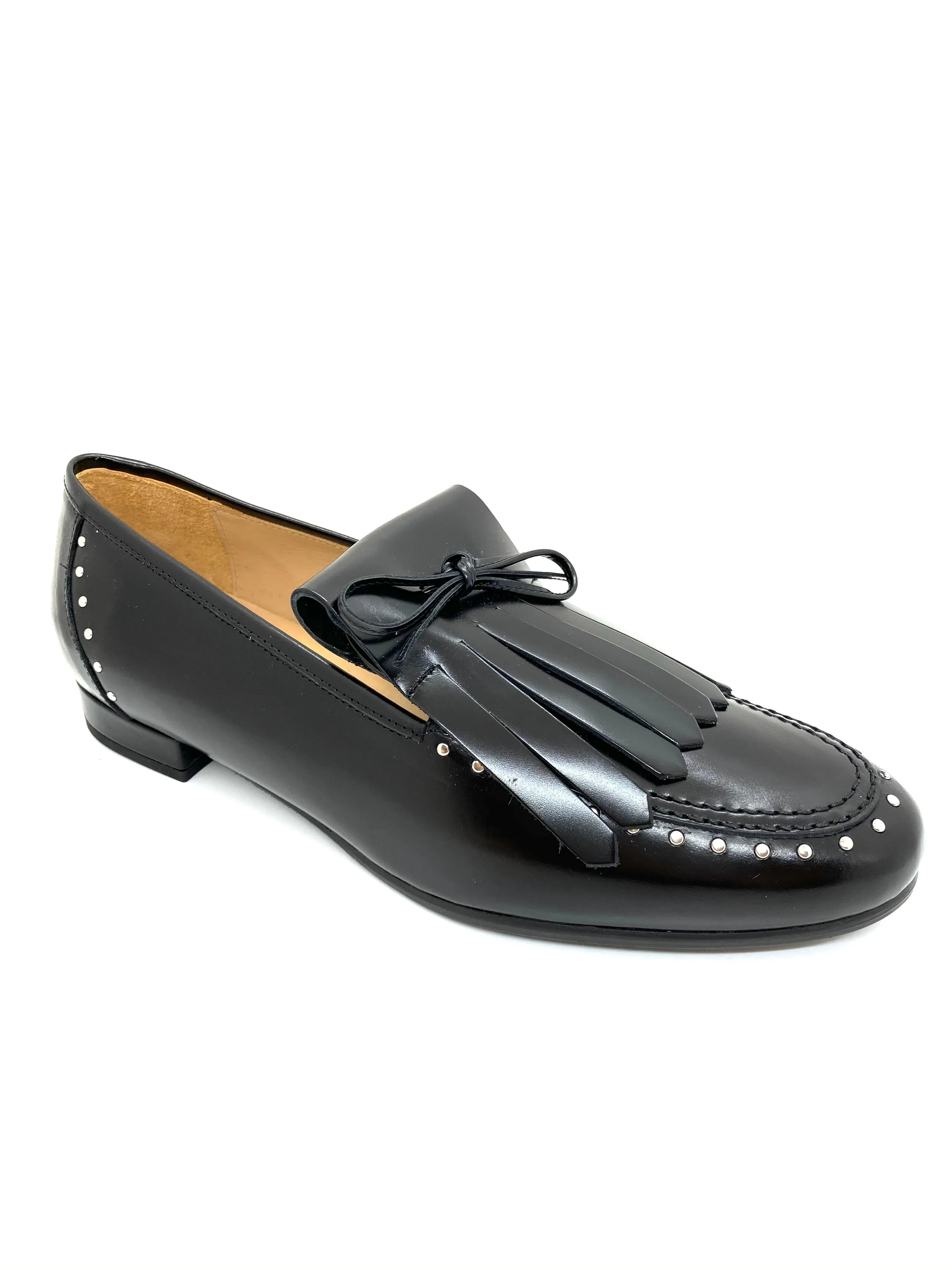 Chic Flat Stud Detail Loafer Shoe