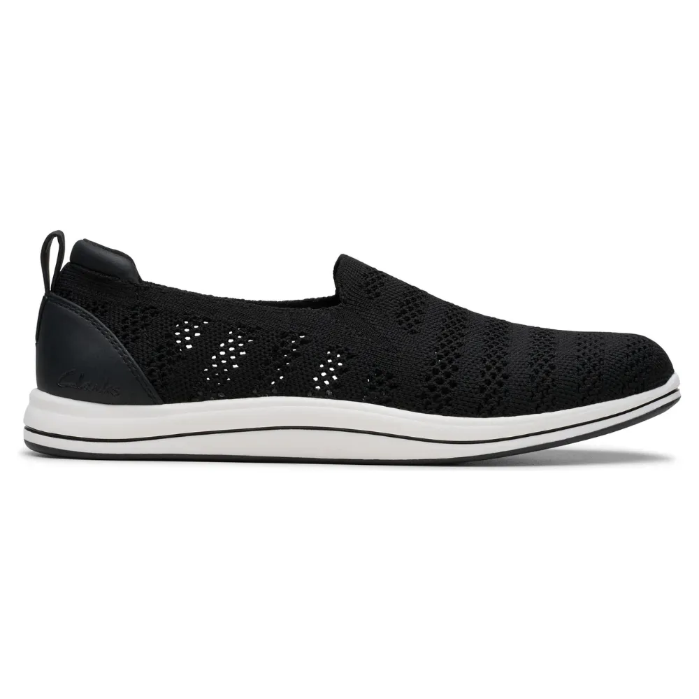Clarks Breezey Izzy Black Slip-On Shoe (Women's)