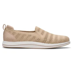 Clarks Breezey Izzy Sand Slip-On Shoe (Women's)