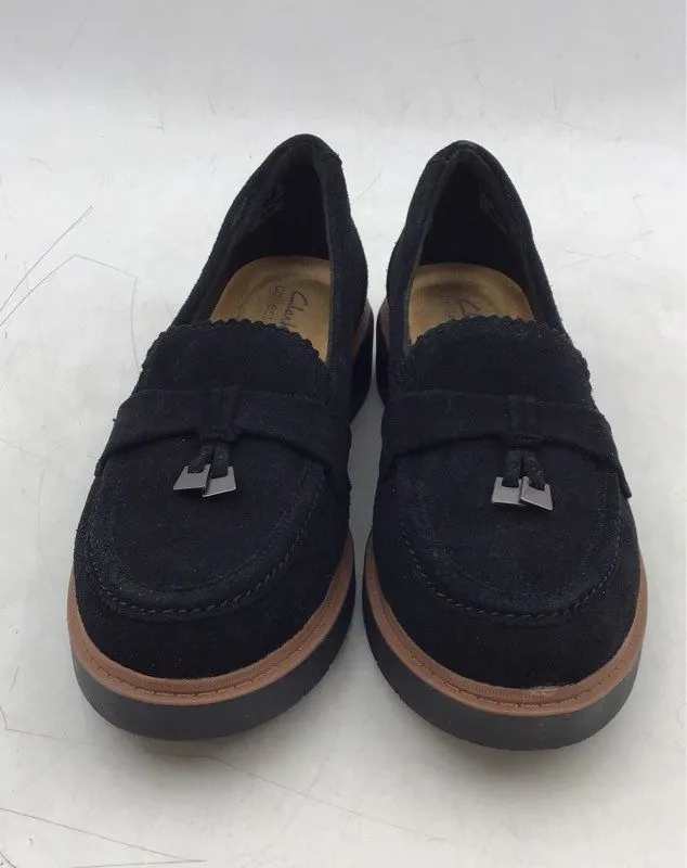 Clarks Women's Westlynn Bella Black Slip-On Loafer Flats - Size 9