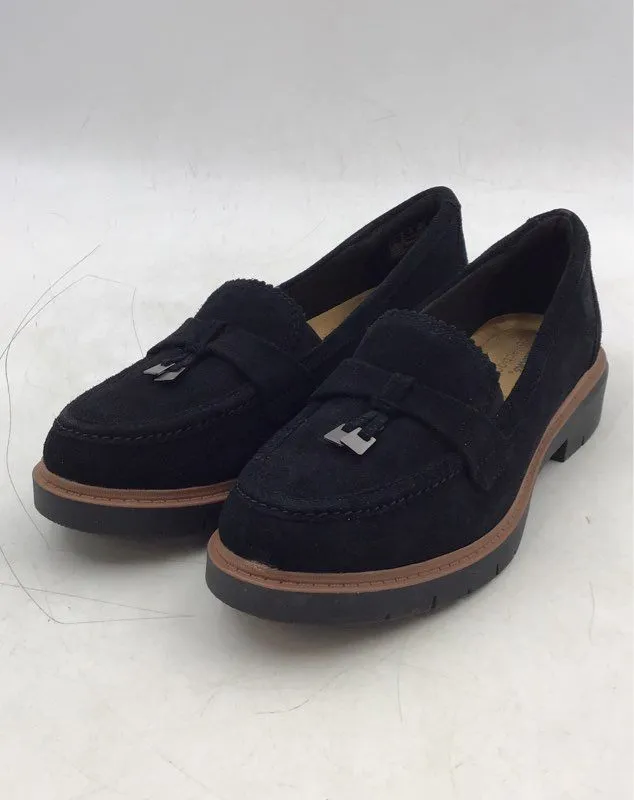 Clarks Women's Westlynn Bella Black Slip-On Loafer Flats - Size 9