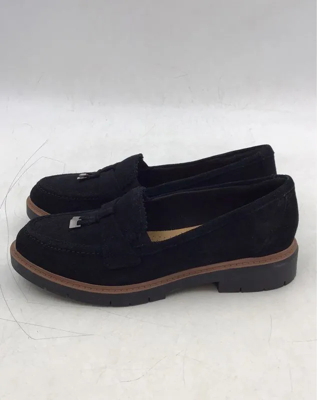 Clarks Women's Westlynn Bella Black Slip-On Loafer Flats - Size 9
