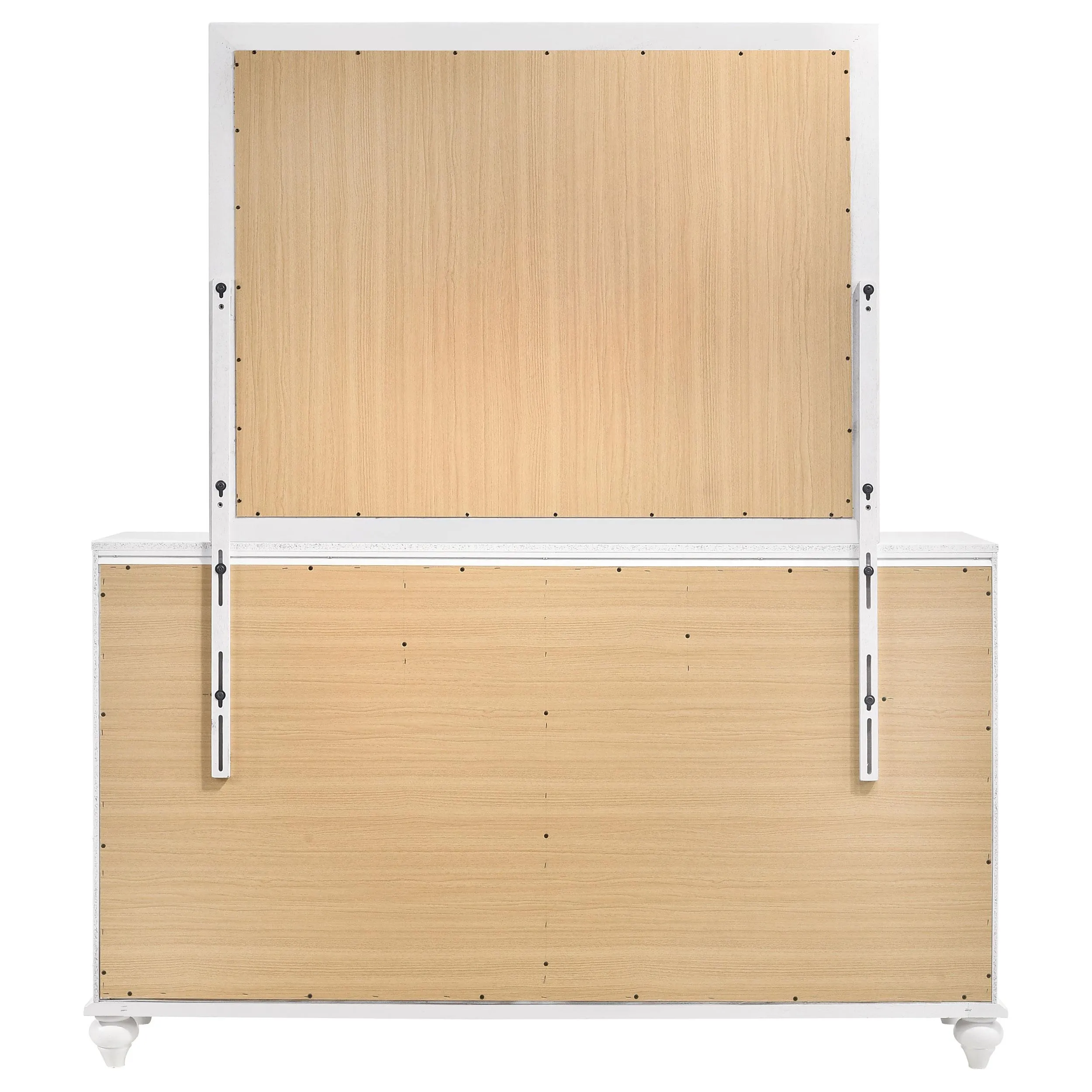 Coaster Furniture Barzini 205893M 7-drawer Dresser with Mirror - White