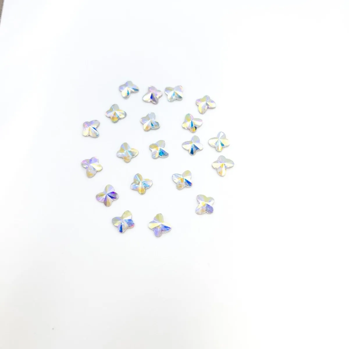 Coloured Crystal Butterfly 3D Nail Art (20pc)