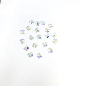 Coloured Crystal Butterfly 3D Nail Art (20pc)