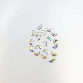 Coloured Crystal Moon 3D Nail Art (20pc)