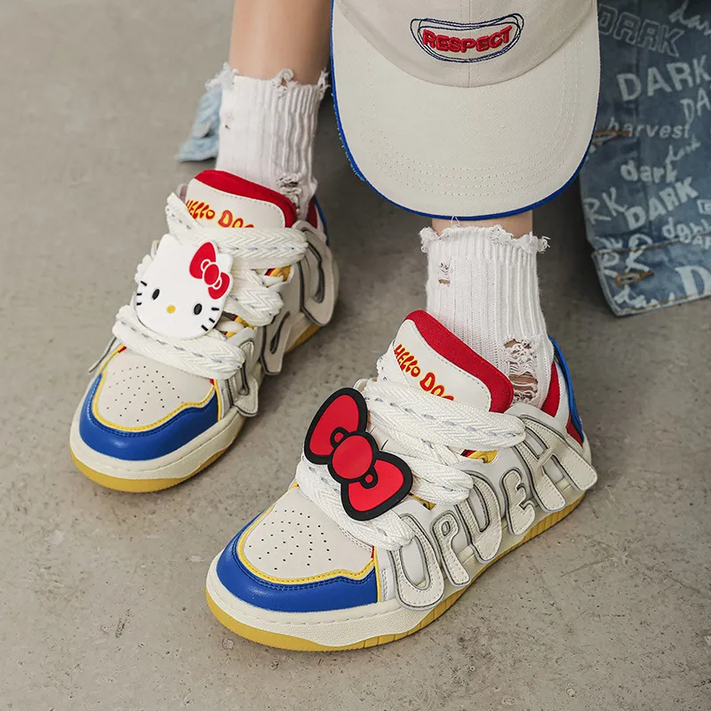 Cute Letter Patchwork Casual Shoes