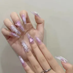 Fairy Ice Crystal Butterfly Nail Art