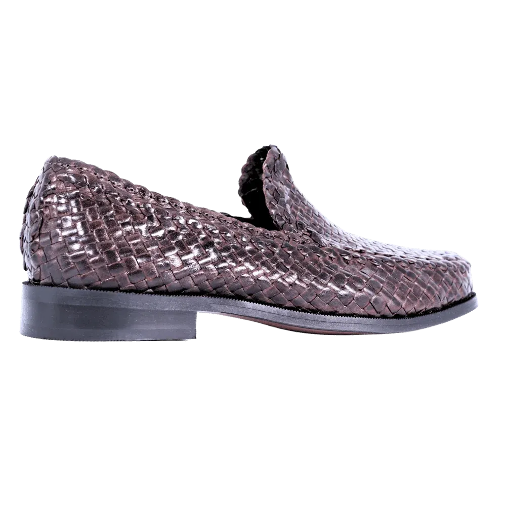 Ferradini Formal Weave Slip-on in Chocolate