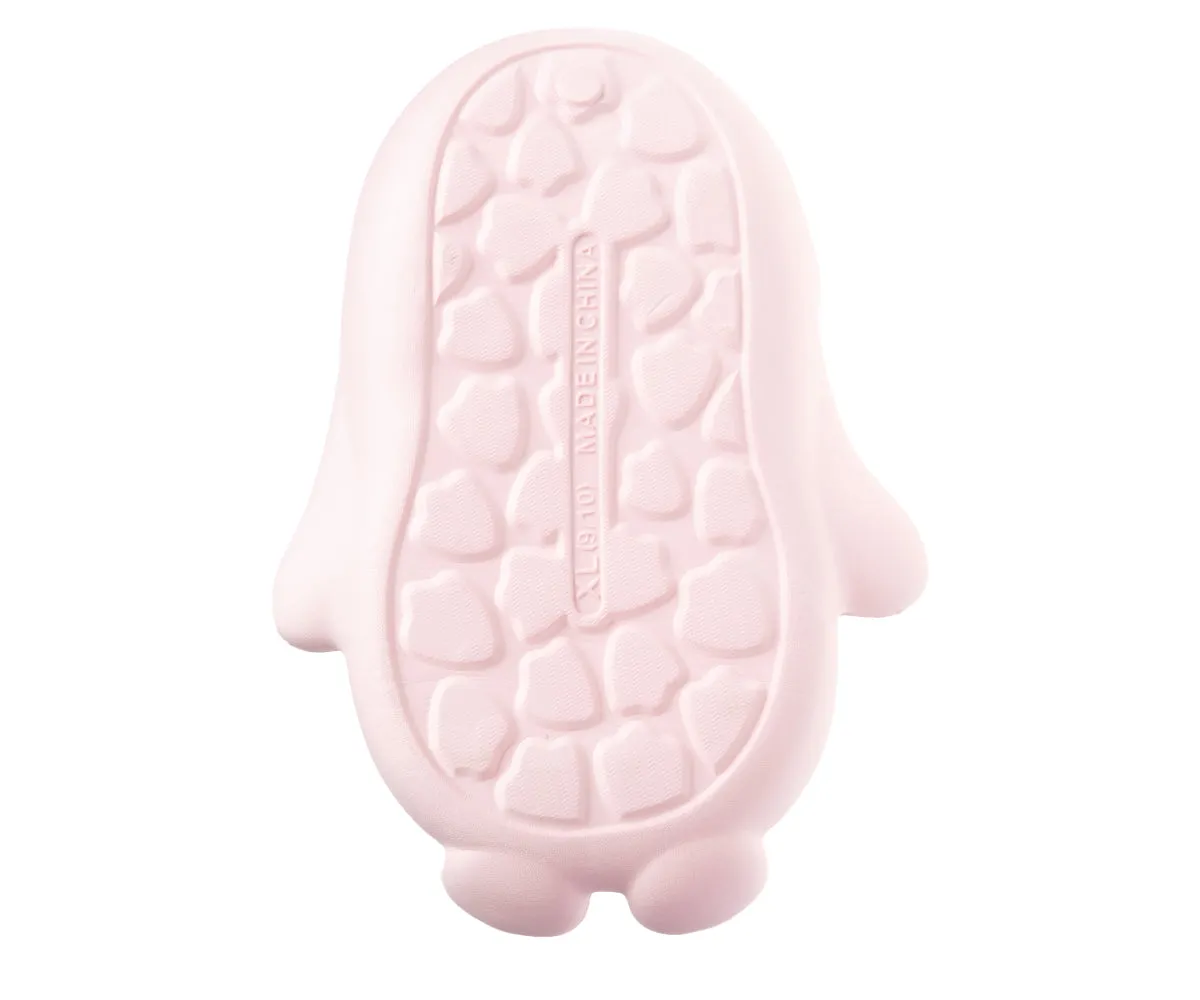 FOAMWALK Toddler Unisex Novelty House Clogs with Faux Fur Lining - Penguin Slippers for Toddler Boys/Girls