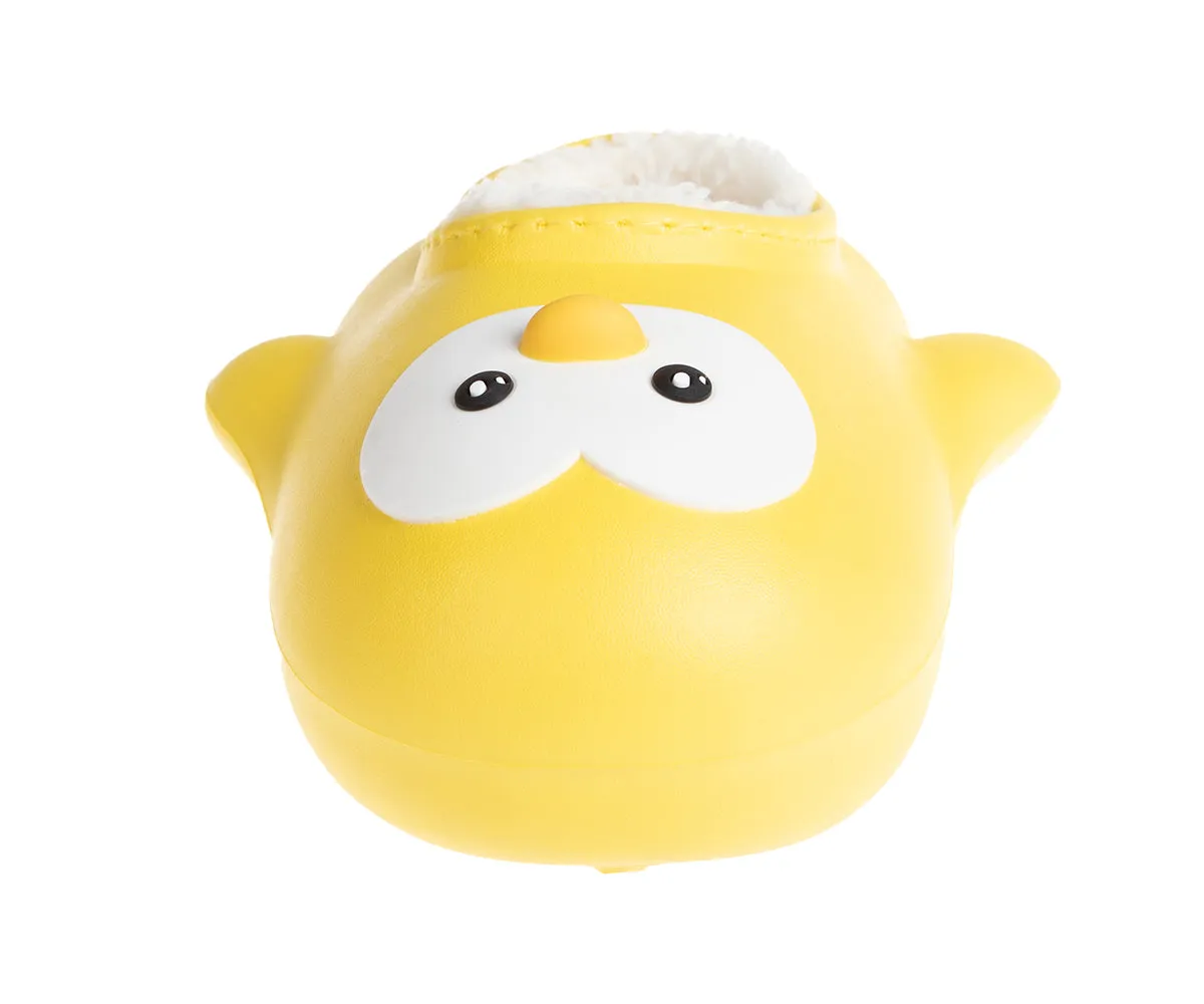 FOAMWALK Toddler Unisex Novelty House Clogs with Faux Fur Lining - Penguin Slippers for Toddler Boys/Girls
