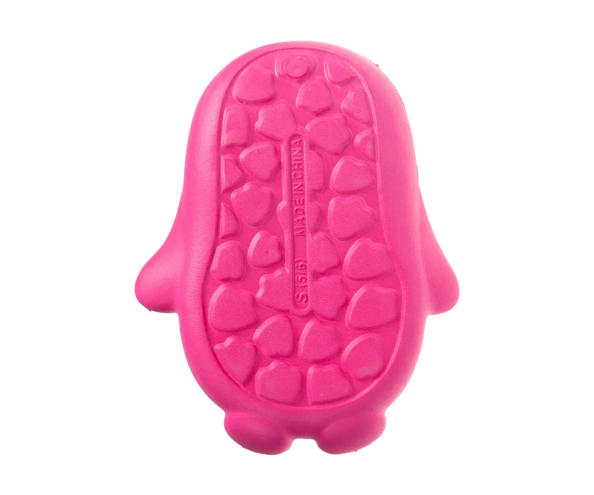 FOAMWALK Toddler Unisex Novelty House Clogs with Faux Fur Lining - Penguin Slippers for Toddler Boys/Girls
