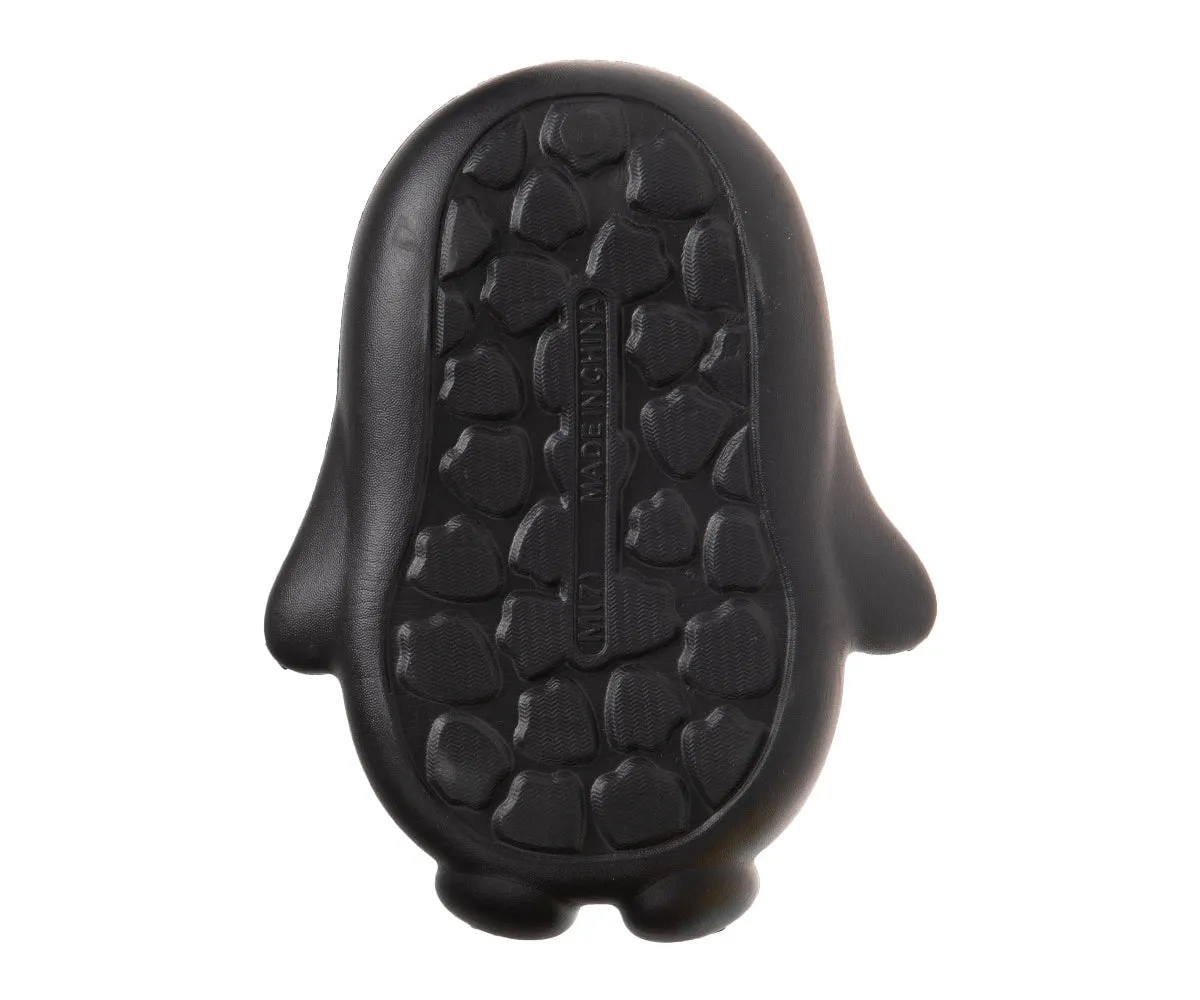 FOAMWALK Toddler Unisex Novelty House Clogs with Faux Fur Lining - Penguin Slippers for Toddler Boys/Girls