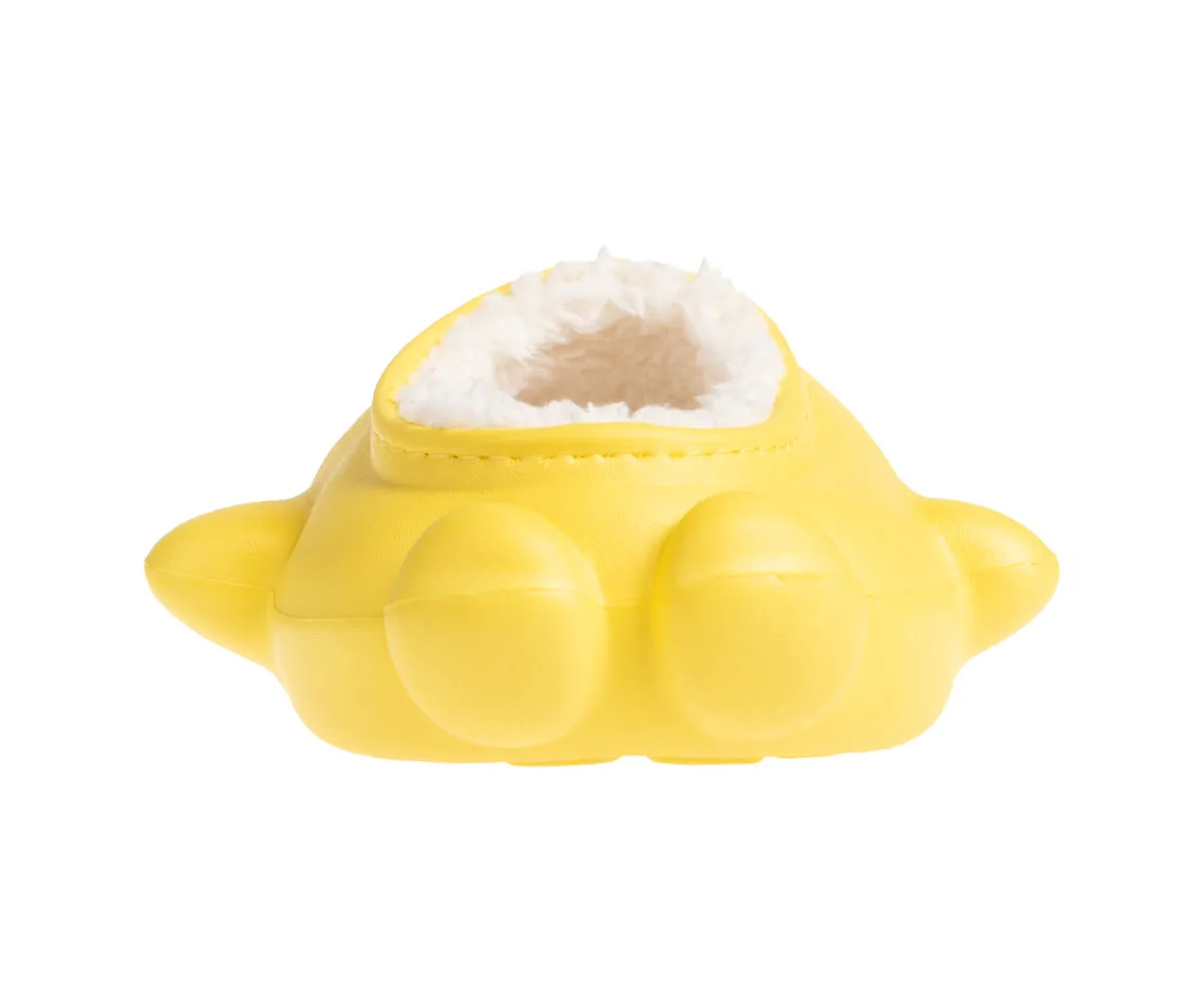 FOAMWALK Toddler Unisex Novelty House Clogs with Faux Fur Lining - Penguin Slippers for Toddler Boys/Girls