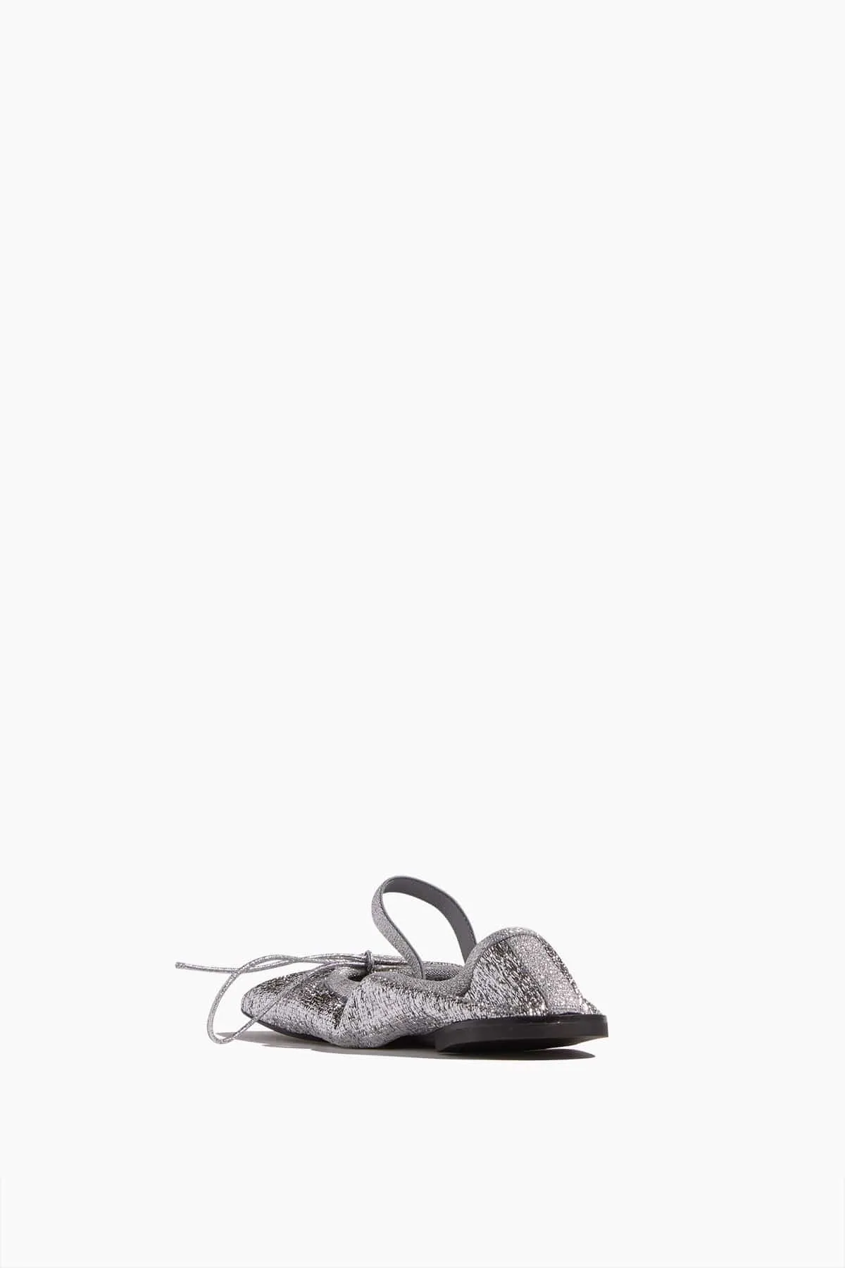 Glove Mary Jane Ballet Flats in Silver