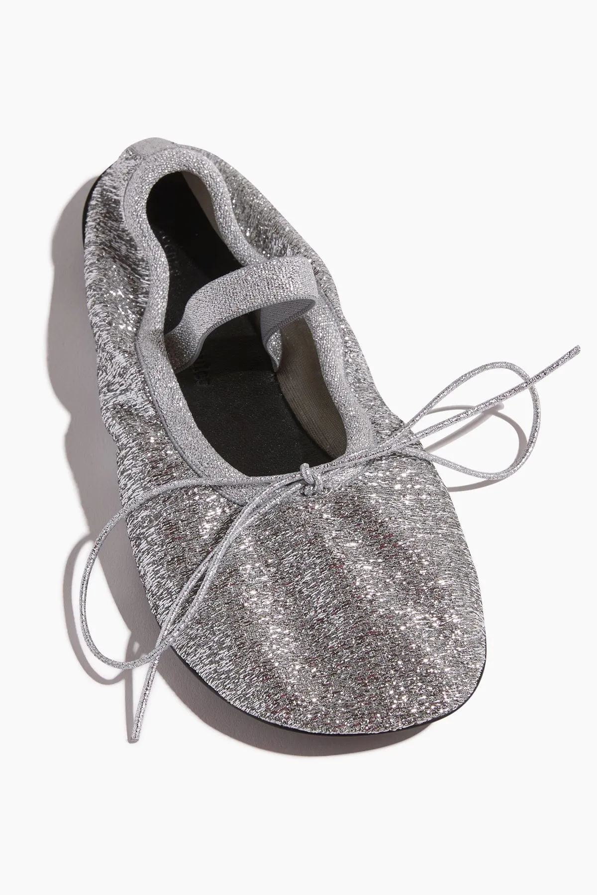 Glove Mary Jane Ballet Flats in Silver