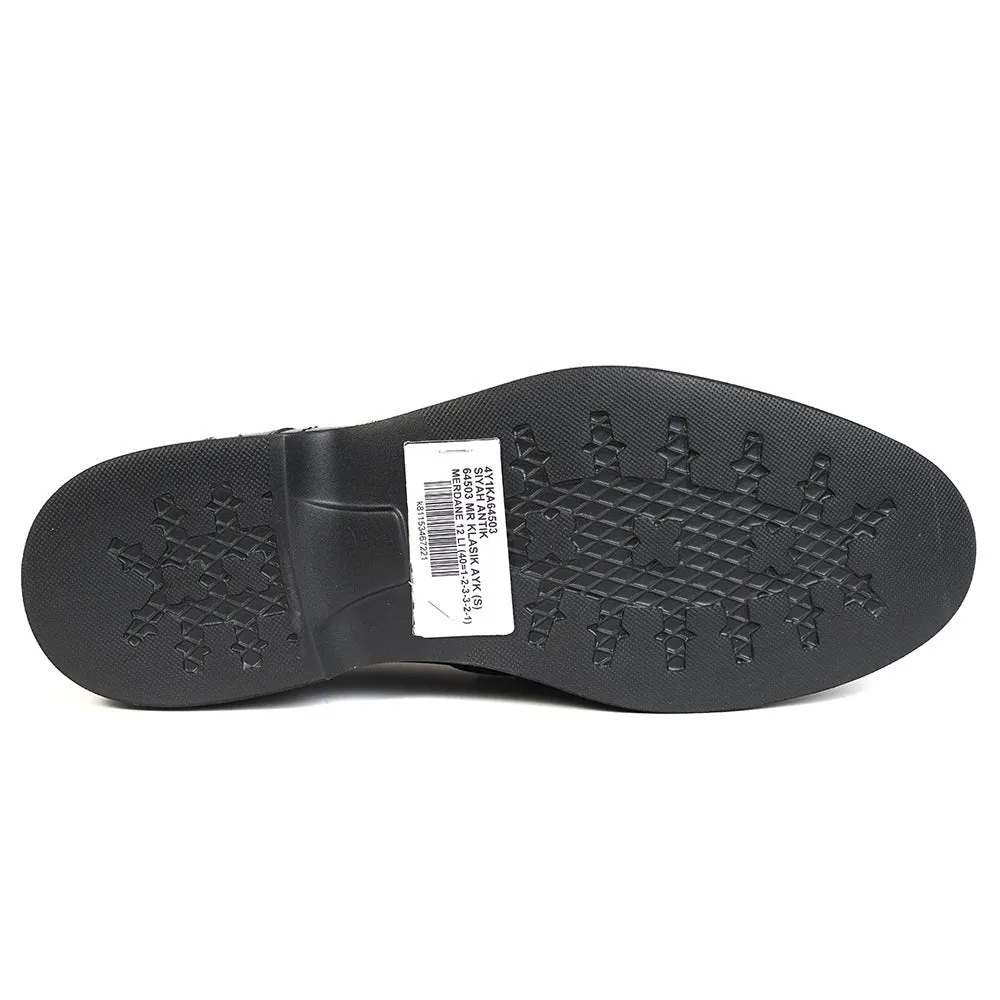Greyder Men's Formal Clean Patterned Shoes