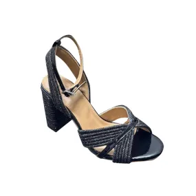 HERUH Diamante Block Heel Sandals