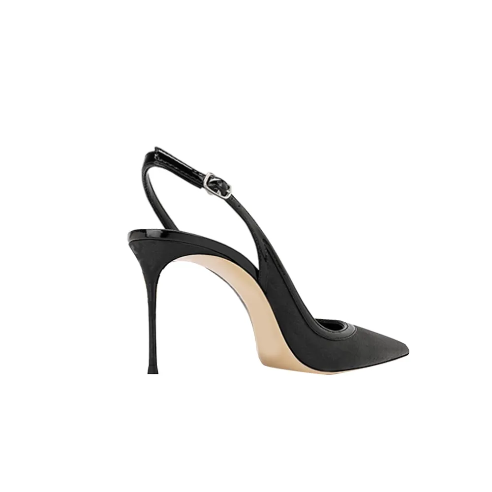 HERVO Slingback Mid Heel Sandals - 6cm