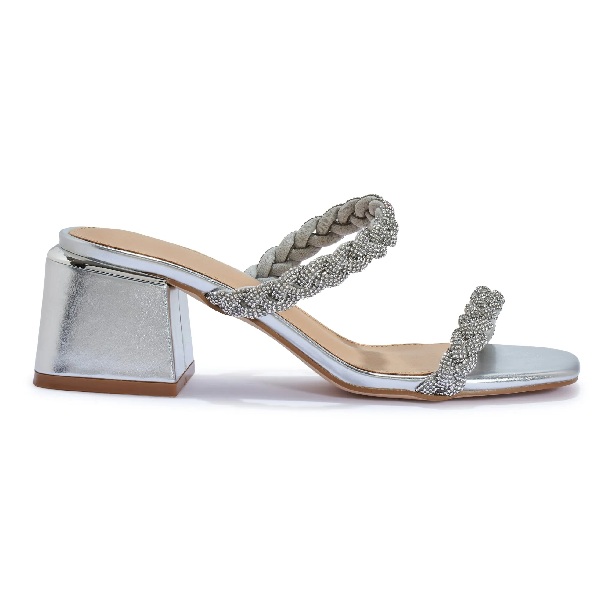 HIPPO2 BLOCK HEEL CLIP DIAMANTE CLEAT STRAP SANDAL