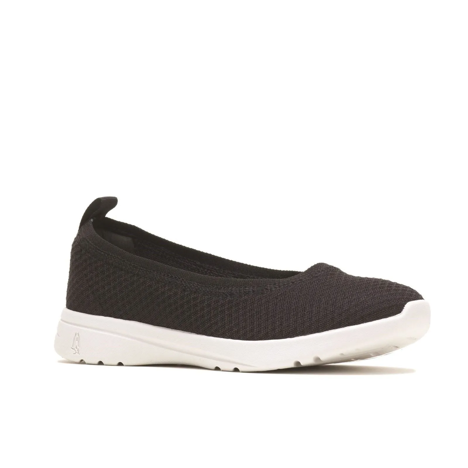 Hush Puppies Good Ballet Slip Ons Ladies Shoes in Black