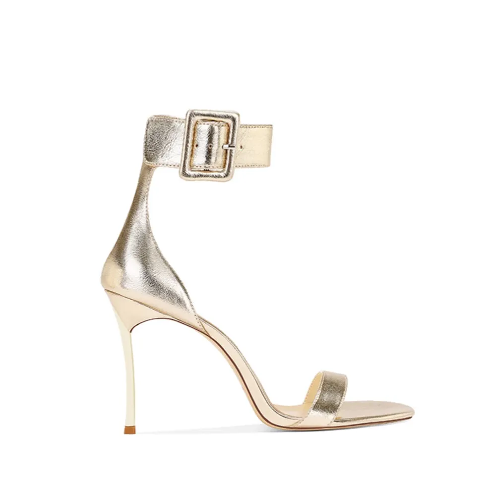 JAROE Ankle Strap Mid Heel Sandals - 6cm