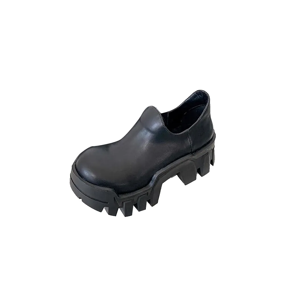 KUSEV Leather Platform Oxfords