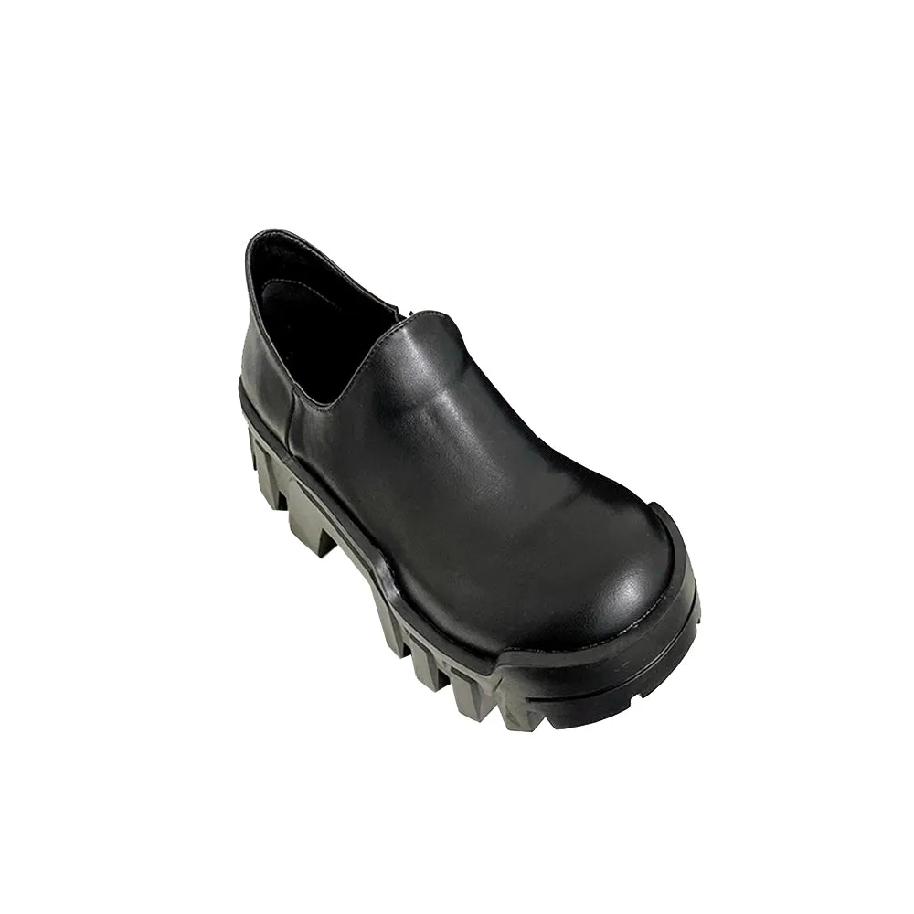KUSEV Leather Platform Oxfords