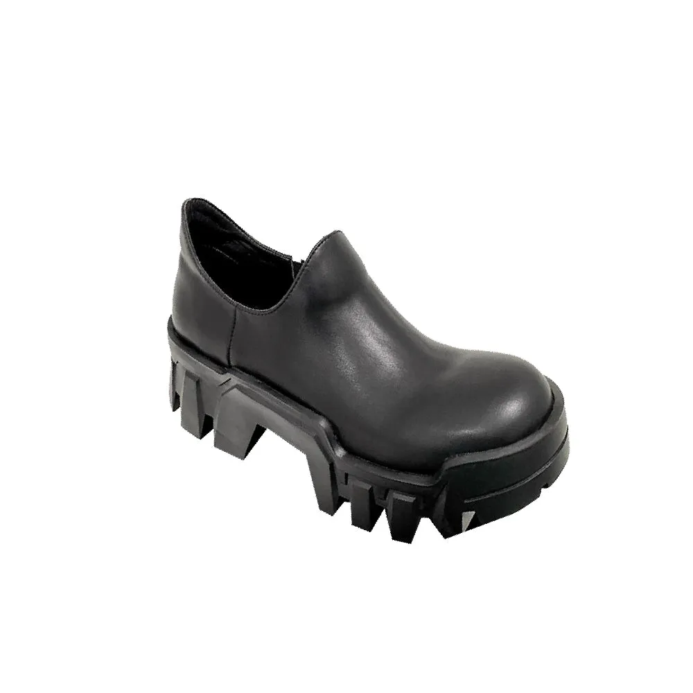 KUSEV Leather Platform Oxfords
