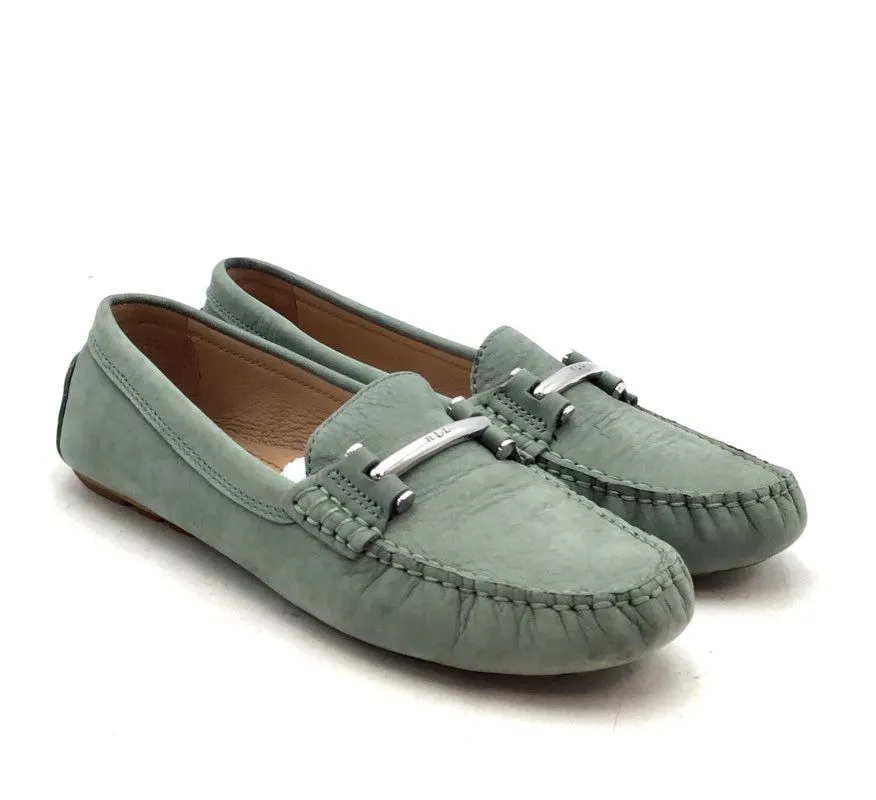 Lauren Ralph Lauren Women's Green Caliana Slip-On Loafer Flats - Size 8.5B