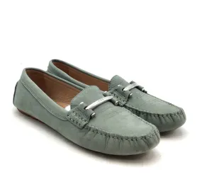 Lauren Ralph Lauren Women's Green Caliana Slip-On Loafer Flats - Size 8.5B