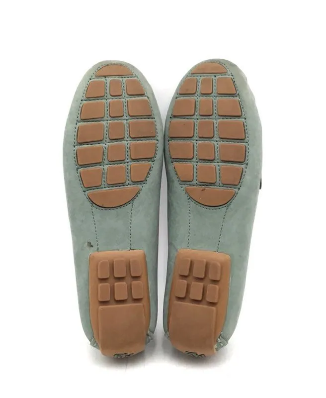 Lauren Ralph Lauren Women's Green Caliana Slip-On Loafer Flats - Size 8.5B