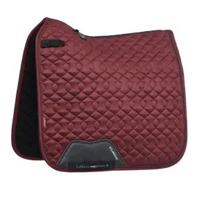LeMieux Crystsal Suede Dressage Pad - Burgundy